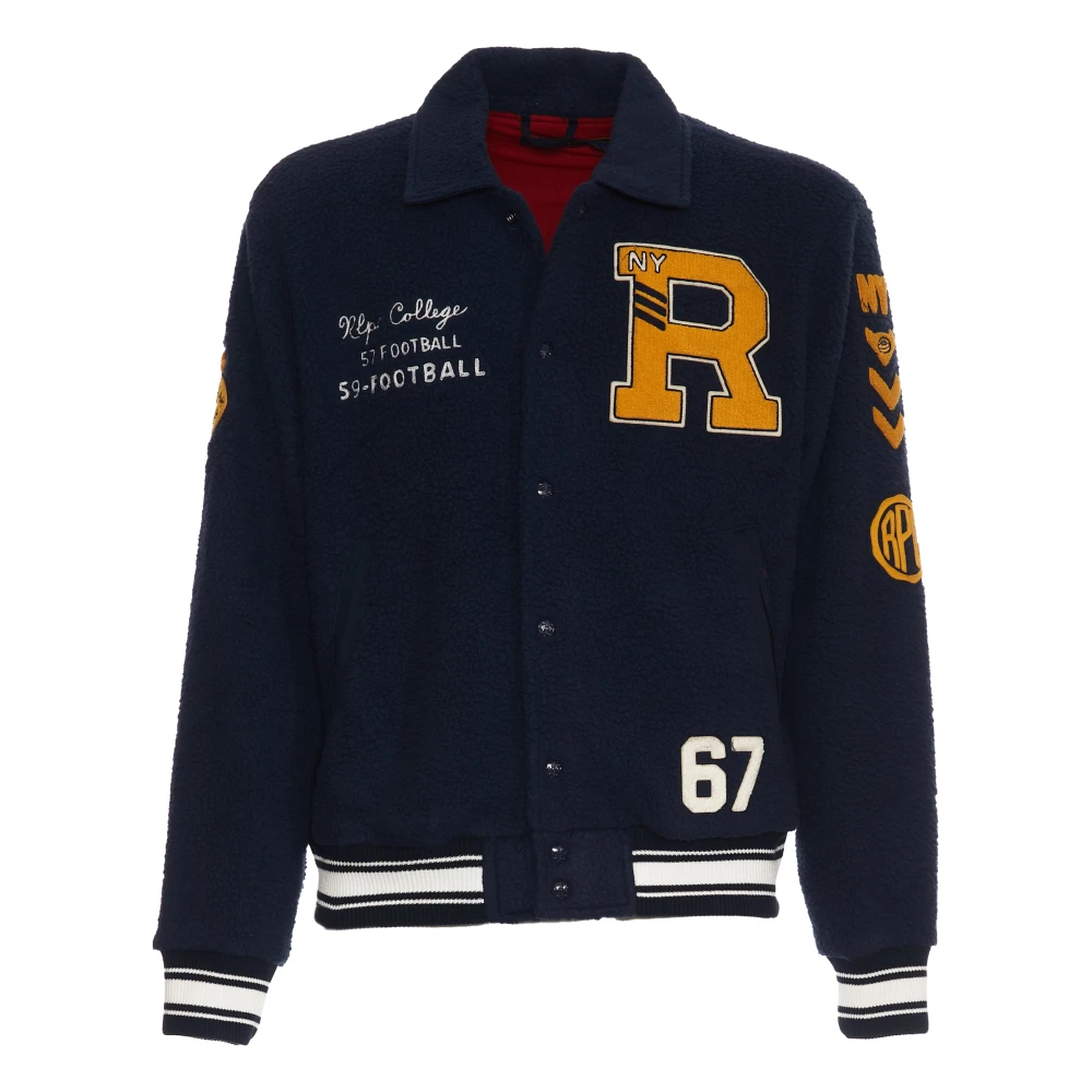 Polo Ralph Lauren Blauw Geel Letterman Jack Blazer Blue Heren