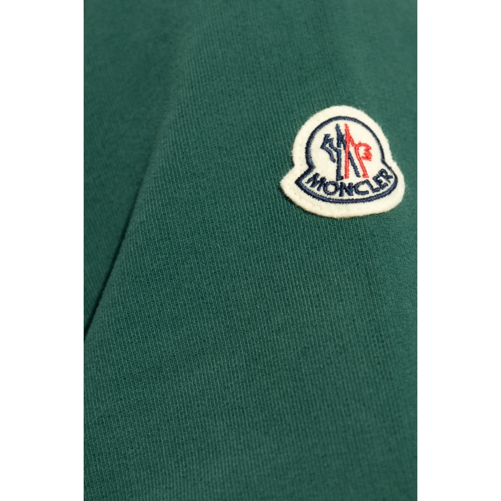 Moncler Sweatshirt met logo Green Heren
