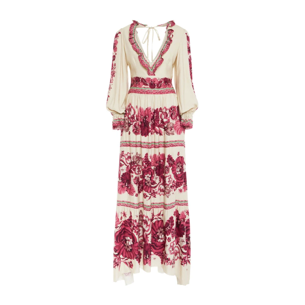 La DoubleJ Elegante Avondjurk met V-Hals Multicolor Dames