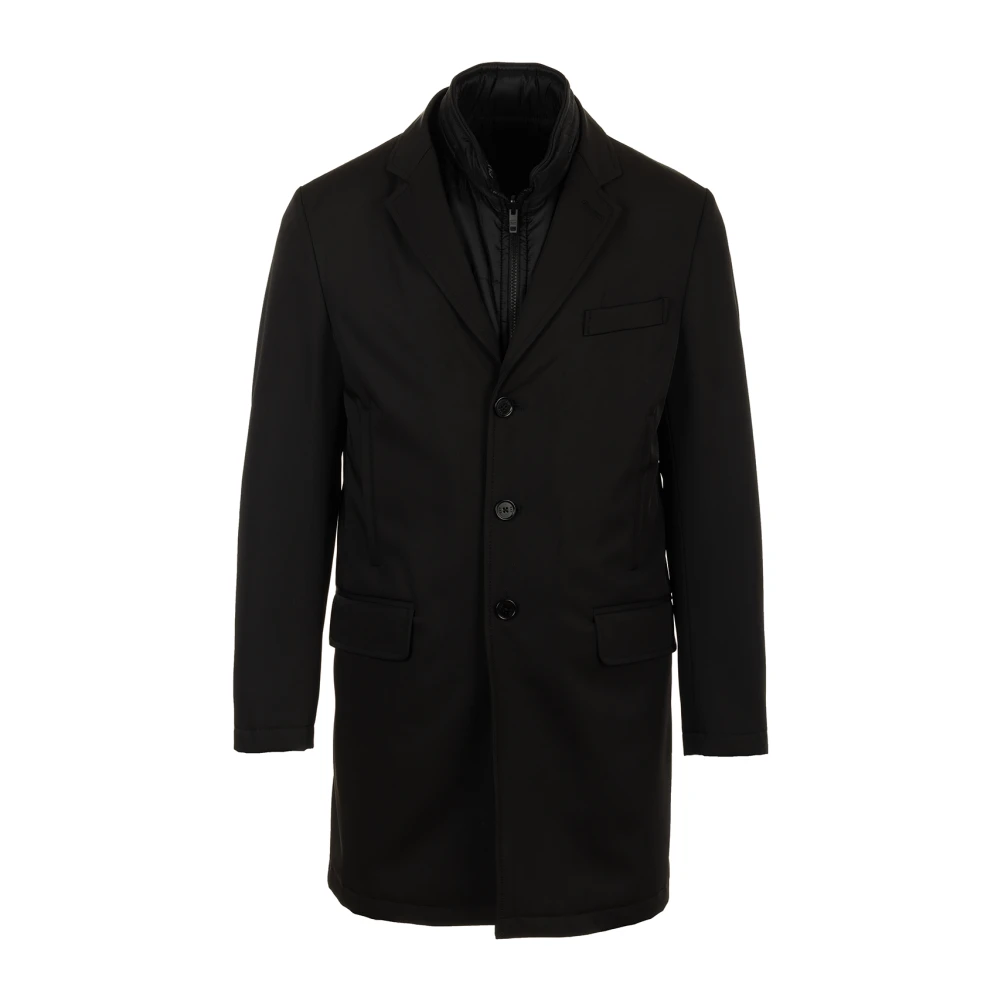 Fay Zwarte Winterjas Black Heren