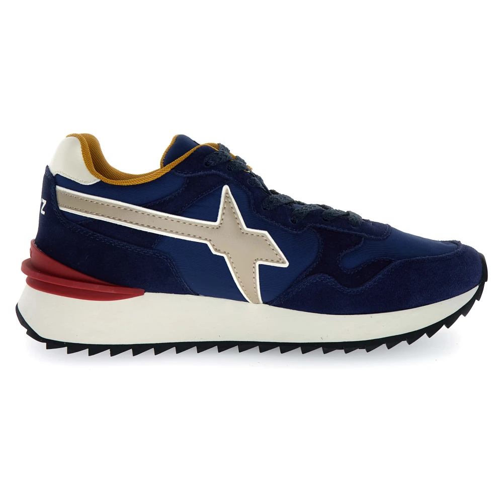W6Yz Technische sneaker van stof en suède Heren Schoenen Blauw