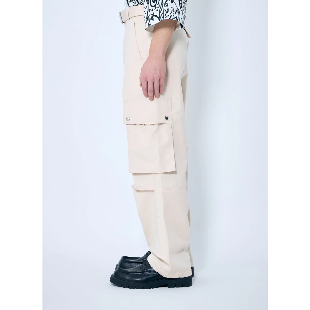 Jacquemus Cargo Pants in katoen-linnenmix Beige Heren
