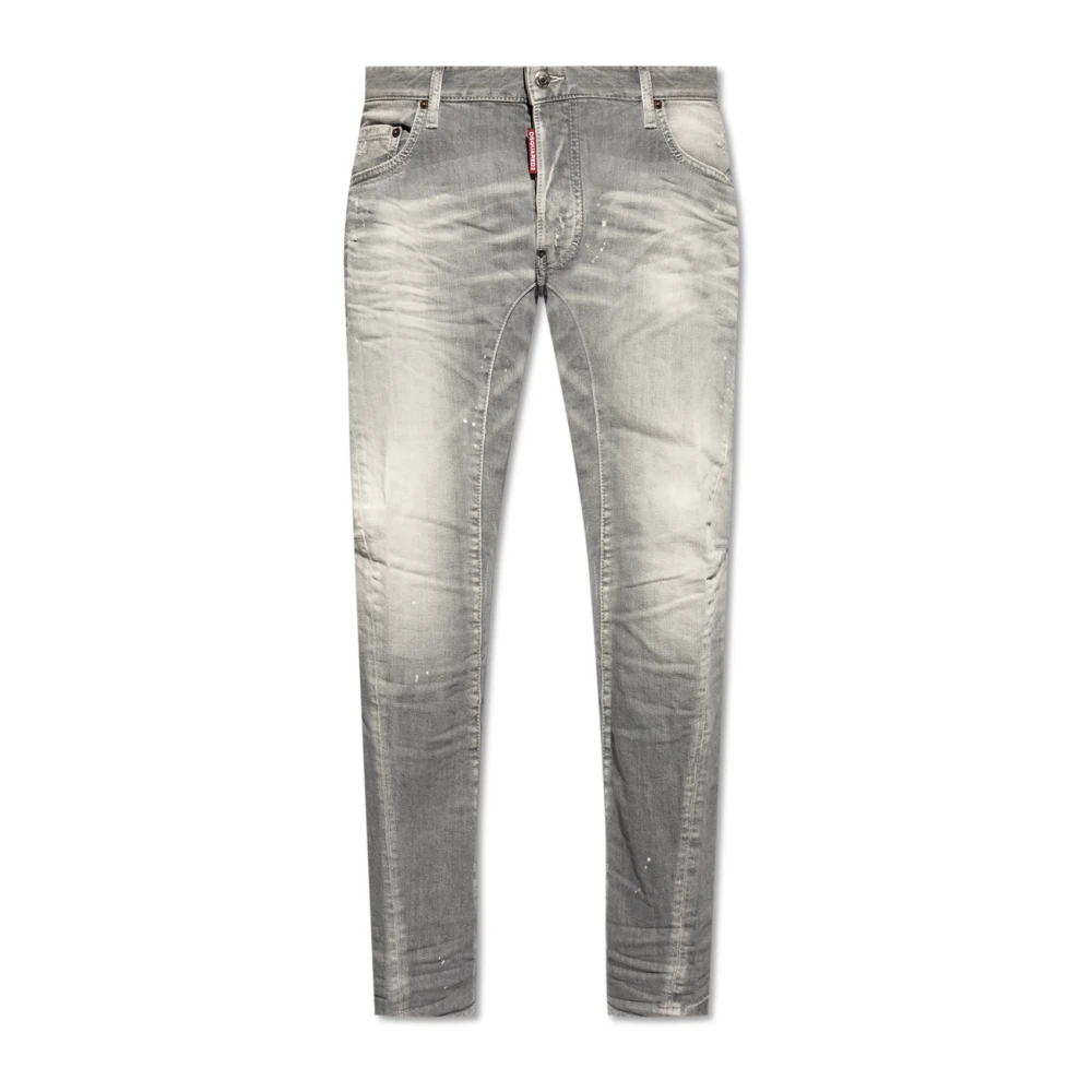 Dsquared2 `Tidy Biker` Jeans Gray Heren