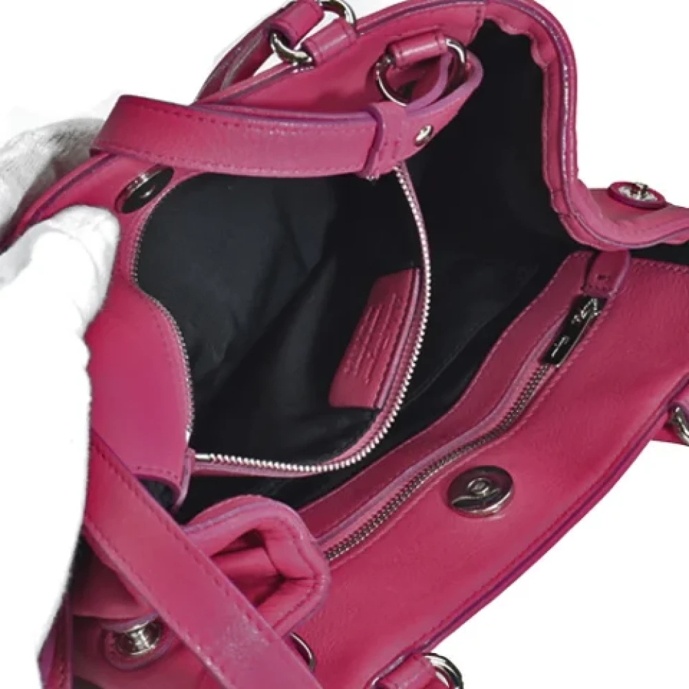 Salvatore Ferragamo Pre-owned Leather handbags Pink Dames