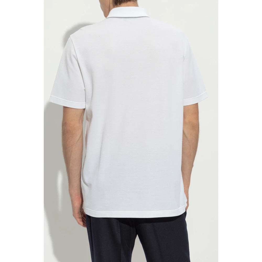 Brioni Katoenen polo White Heren