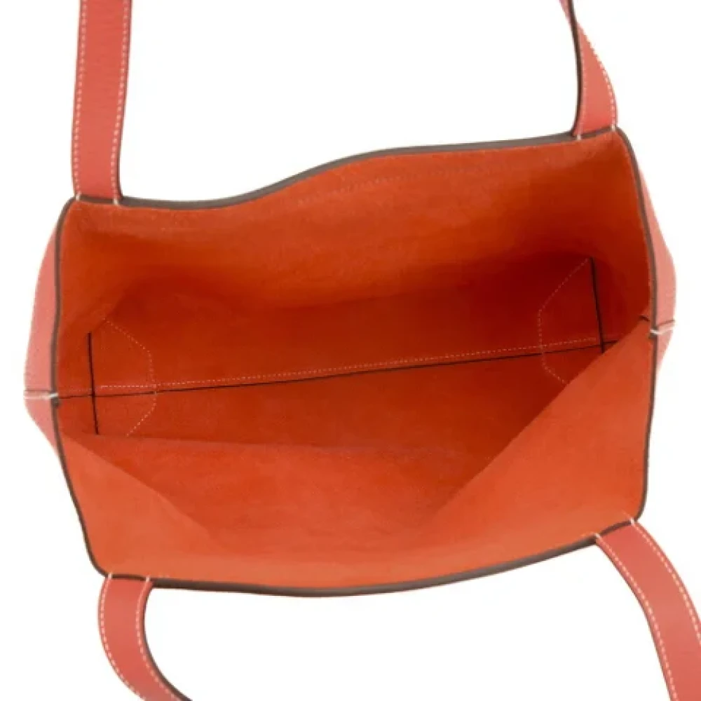 Hermès Vintage Pre-owned Leather totes Orange Dames
