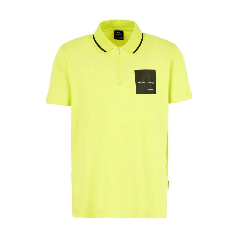 Armani Exchange Gele Polo Shirt 3Dzfja Zjxhz Yellow Heren