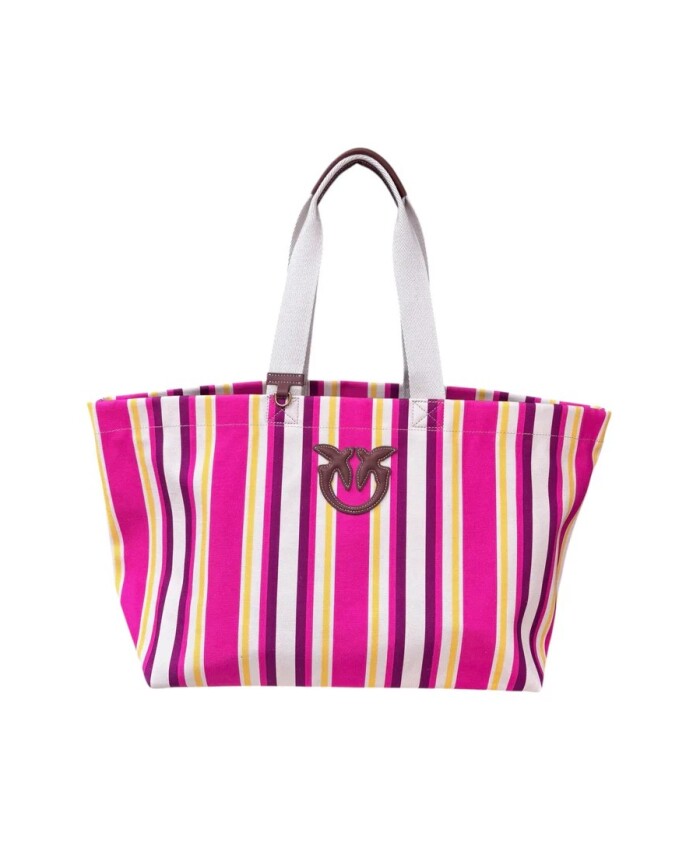 sac-de-magasinage-en-toile-fuchsia-jaune-blanc-antique