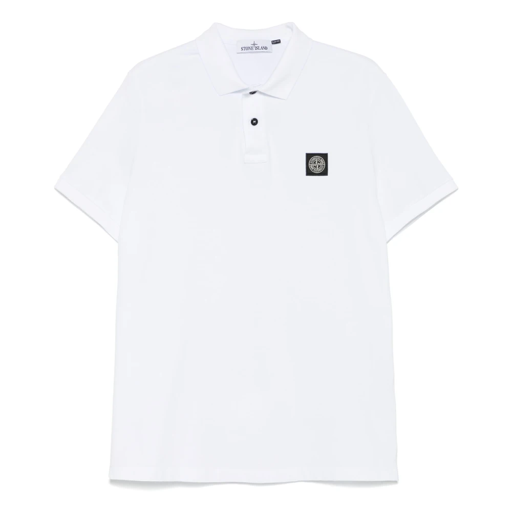 Stone Island Klassiek Poloshirt in Diverse Kleuren White Heren