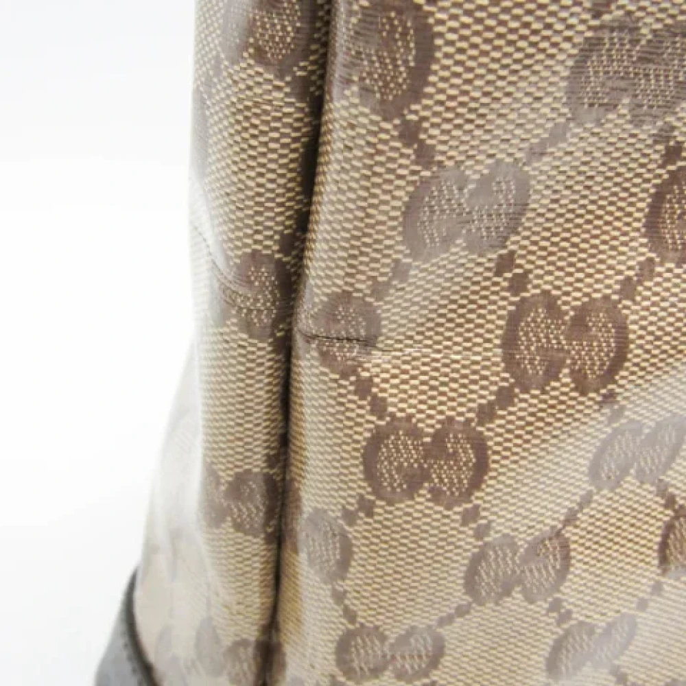 Gucci Vintage Pre-owned Plastic gucci-bags Beige Dames