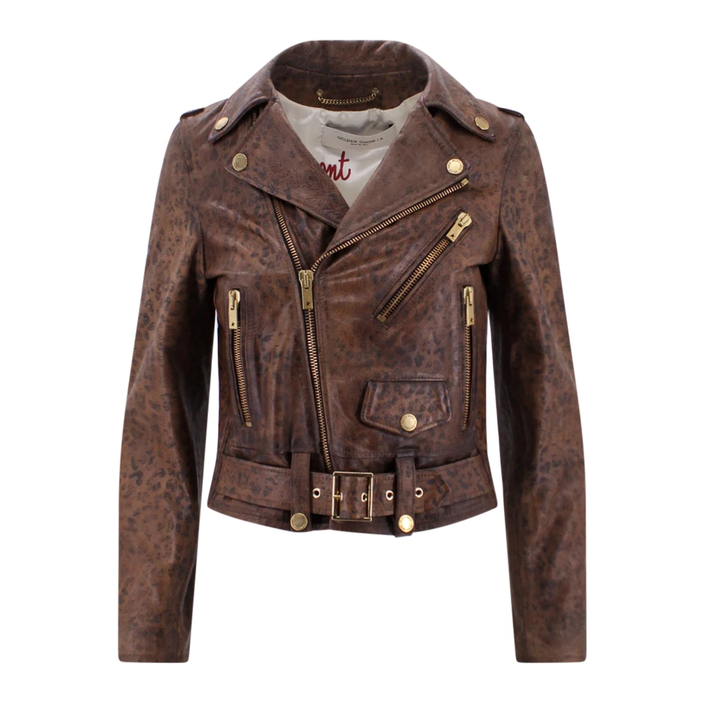 Jackets > Leather Jackets - - Golden Goose - Modalova