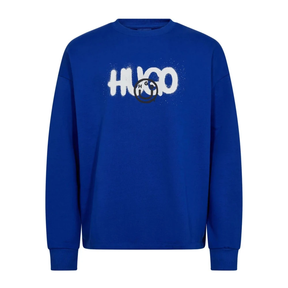 Hugo Boss Snygg Herr Sweatshirt Blue, Herr