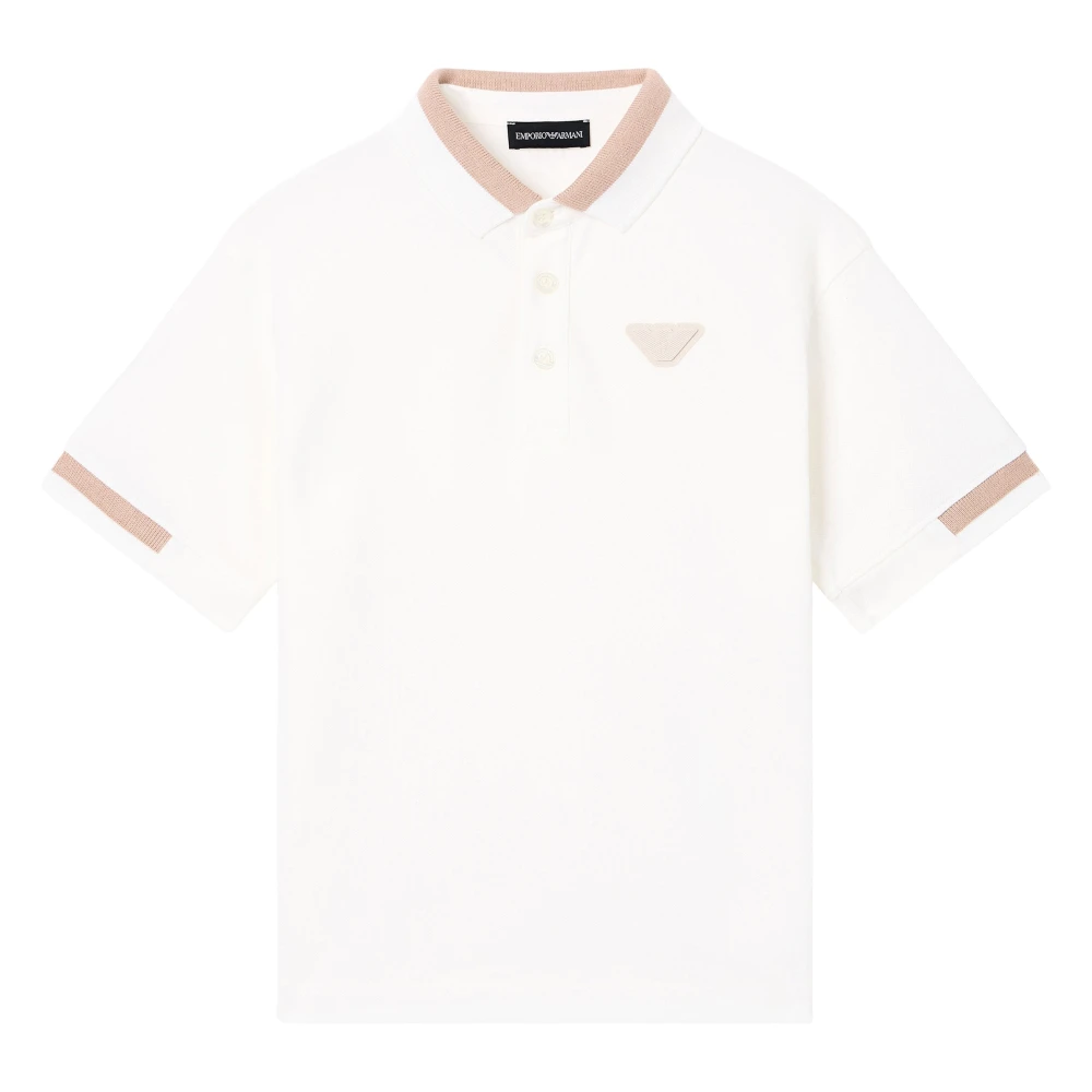 Emporio Armani Men's White Eagle Logo Polo Shirt