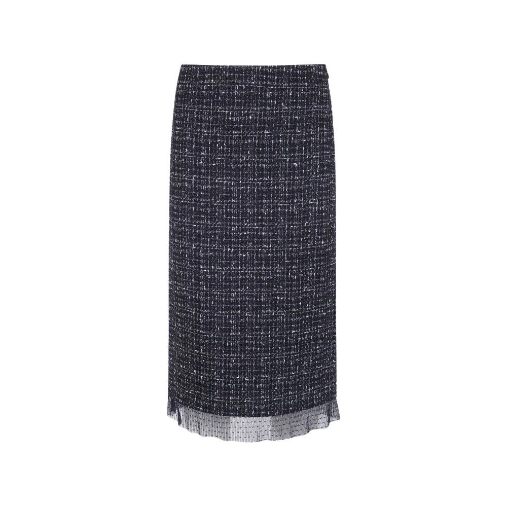 TWIN-SET - Gonna bouclé nera - Donna - Taglia 40 - Immagine 2