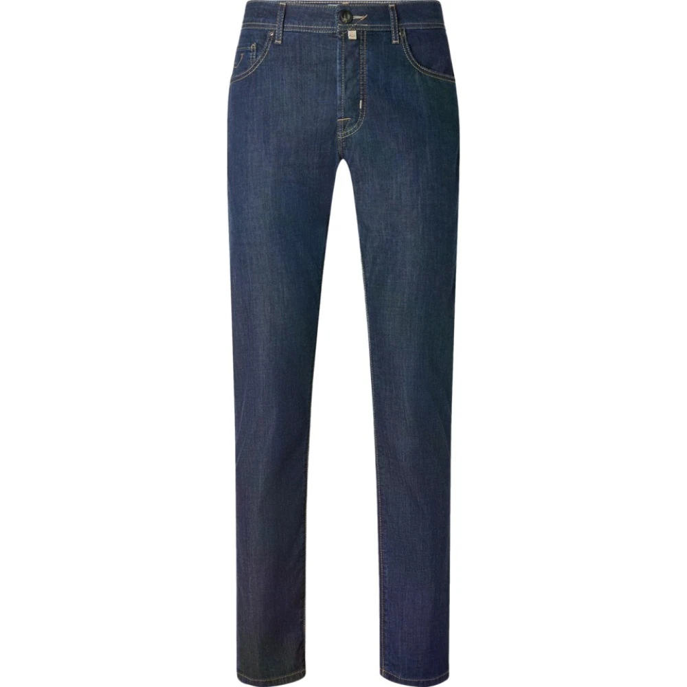 Jacob Cohën Mannelijk Blauw Jeans Heren, W36, Leer, Bard Regular-Slim Jeans