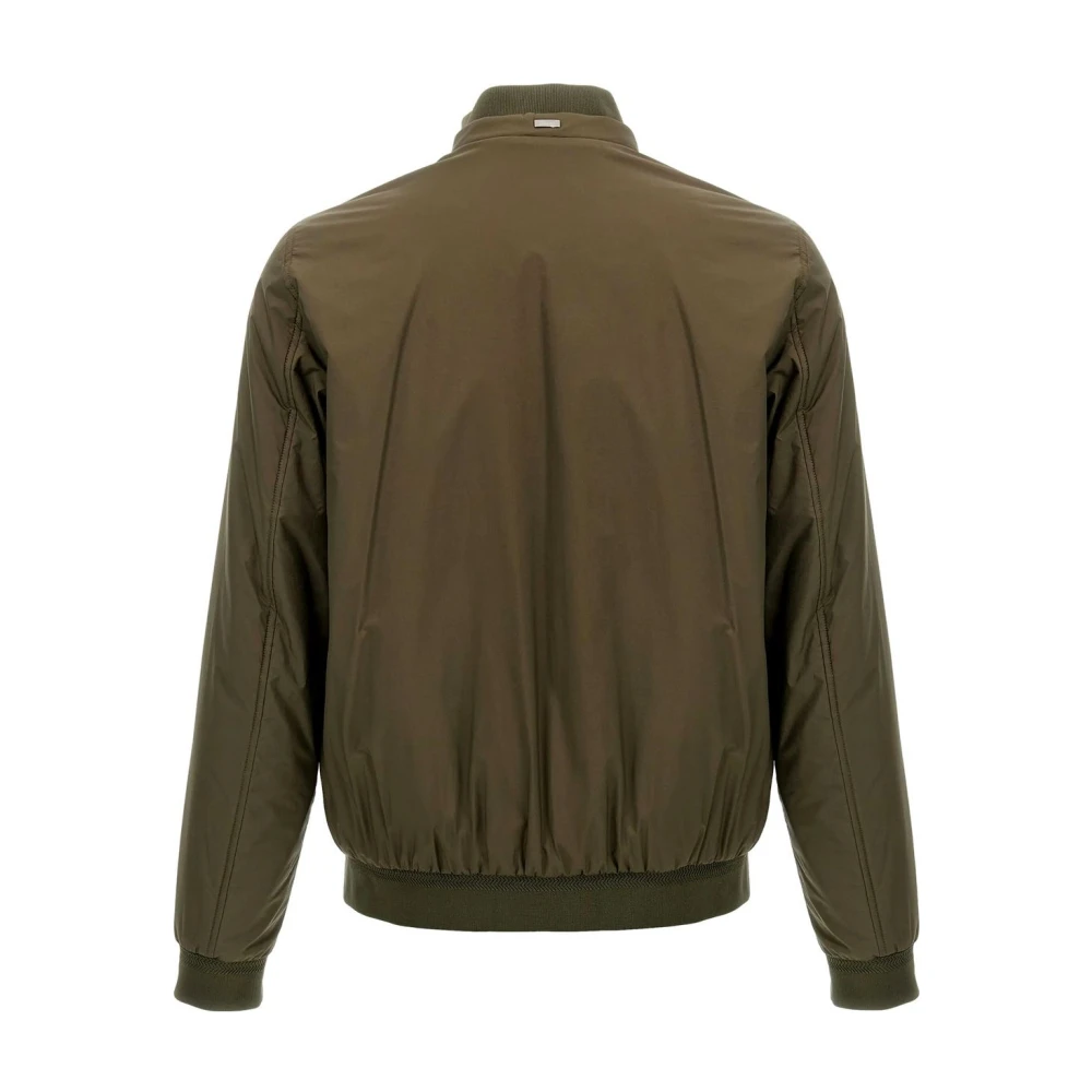 Herno Green Ecoage Bomber Jacket Green Heren