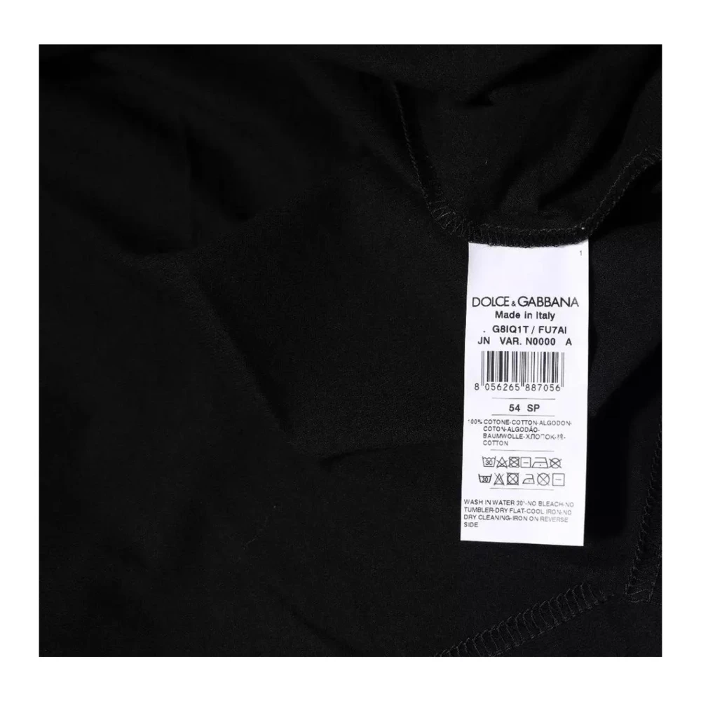 Dolce & Gabbana Zwarte Katoenen Tanktop Black Heren