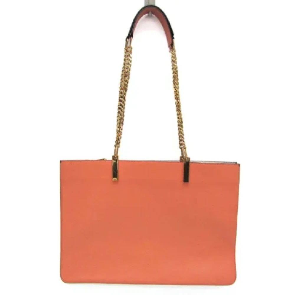 Chloé Pre-owned Leather totes Orange Dames