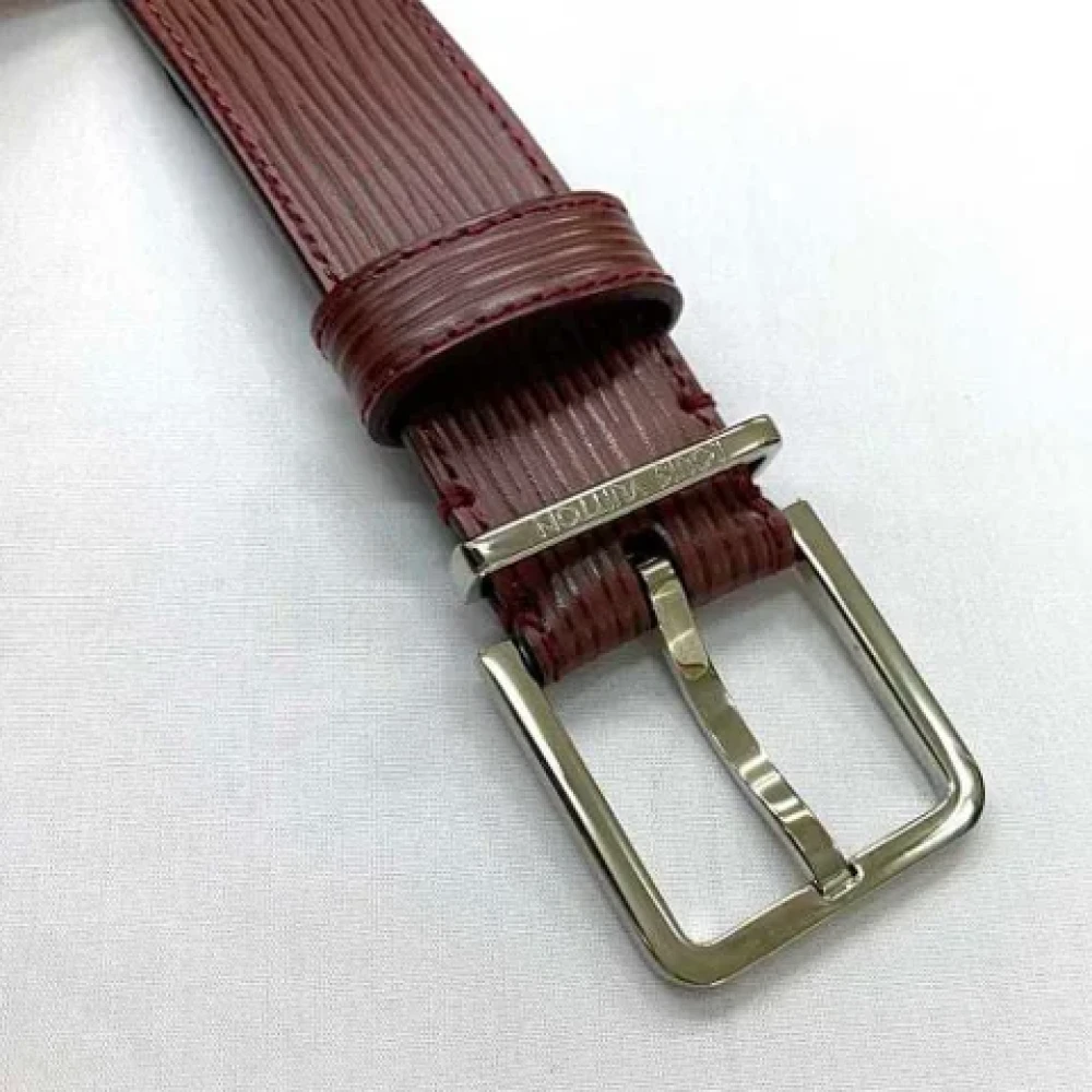 Louis Vuitton Vintage Pre-owned Leather belts Red Heren