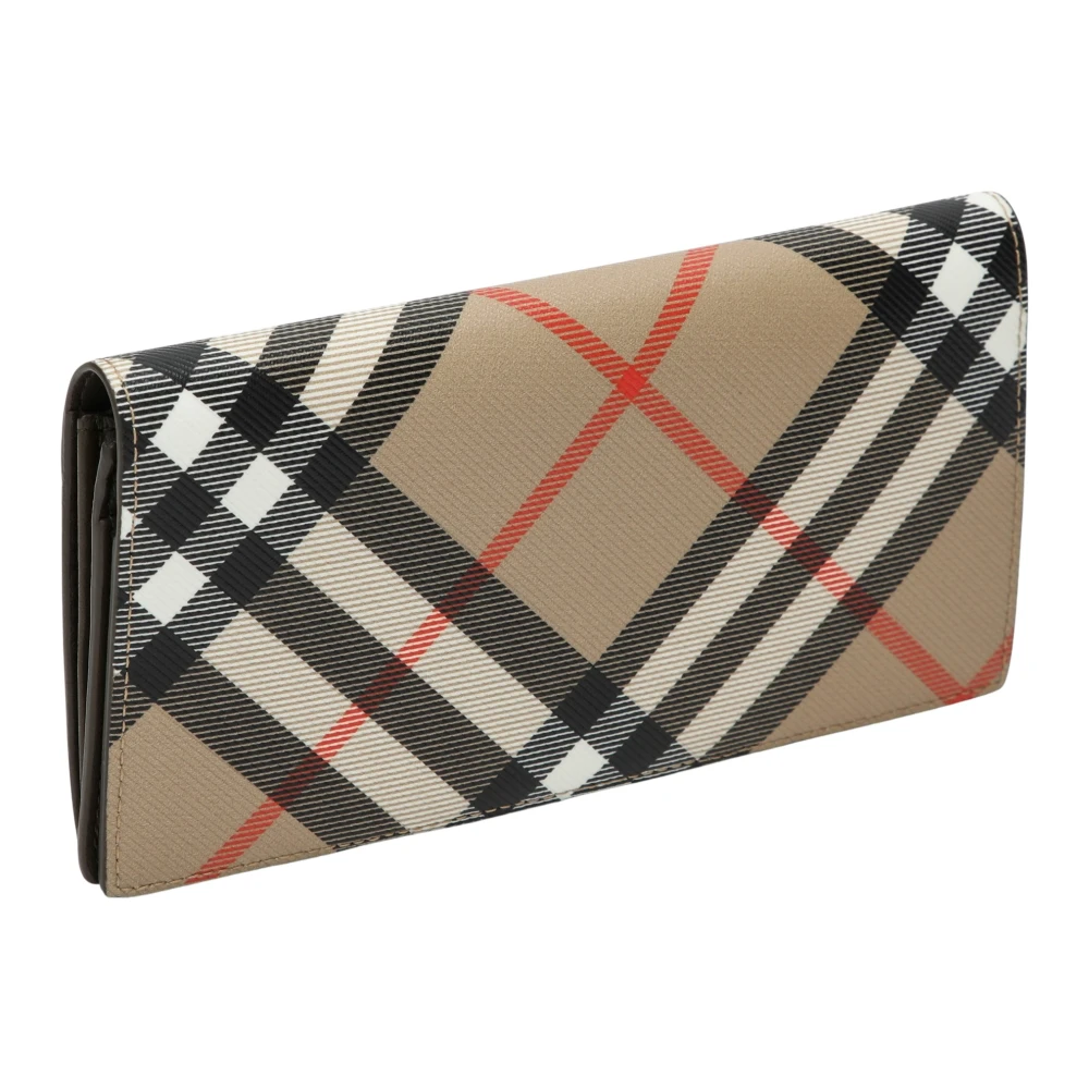 Burberry Horizontale Portemonnee met Klassiek Ontwerp Beige Heren