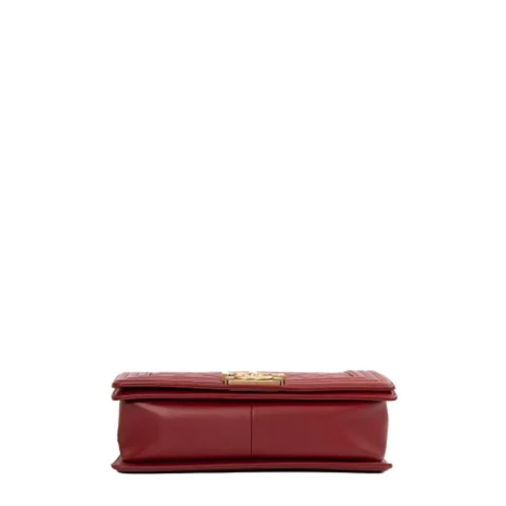 Chanel Vintage Pre-owned Leather chanel-bags Red Dames