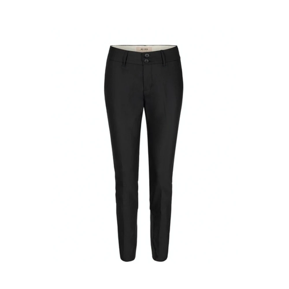 Mos Mosh Women's Black Slim-Fit Trousers, Xl, Comfortable And Stylish Trousers