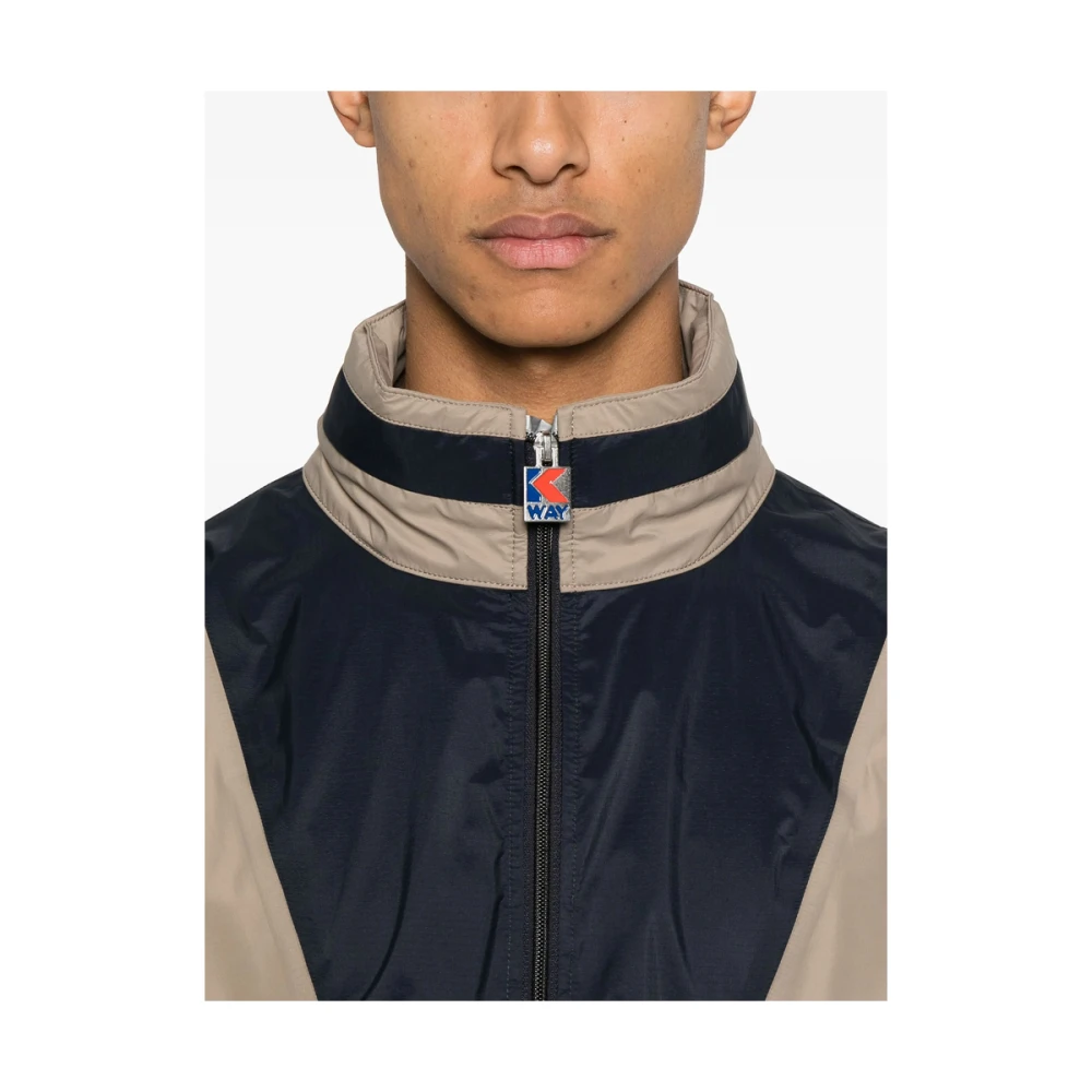 K-way Witte Rits Hoodie Jas Multicolor Heren