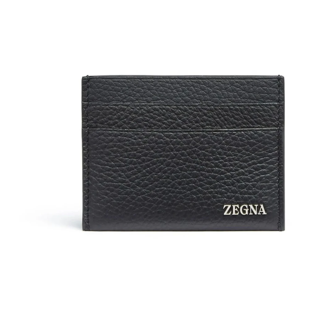 Ermenegildo Zegna Stijlvolle NER Kaarthouder Black Heren