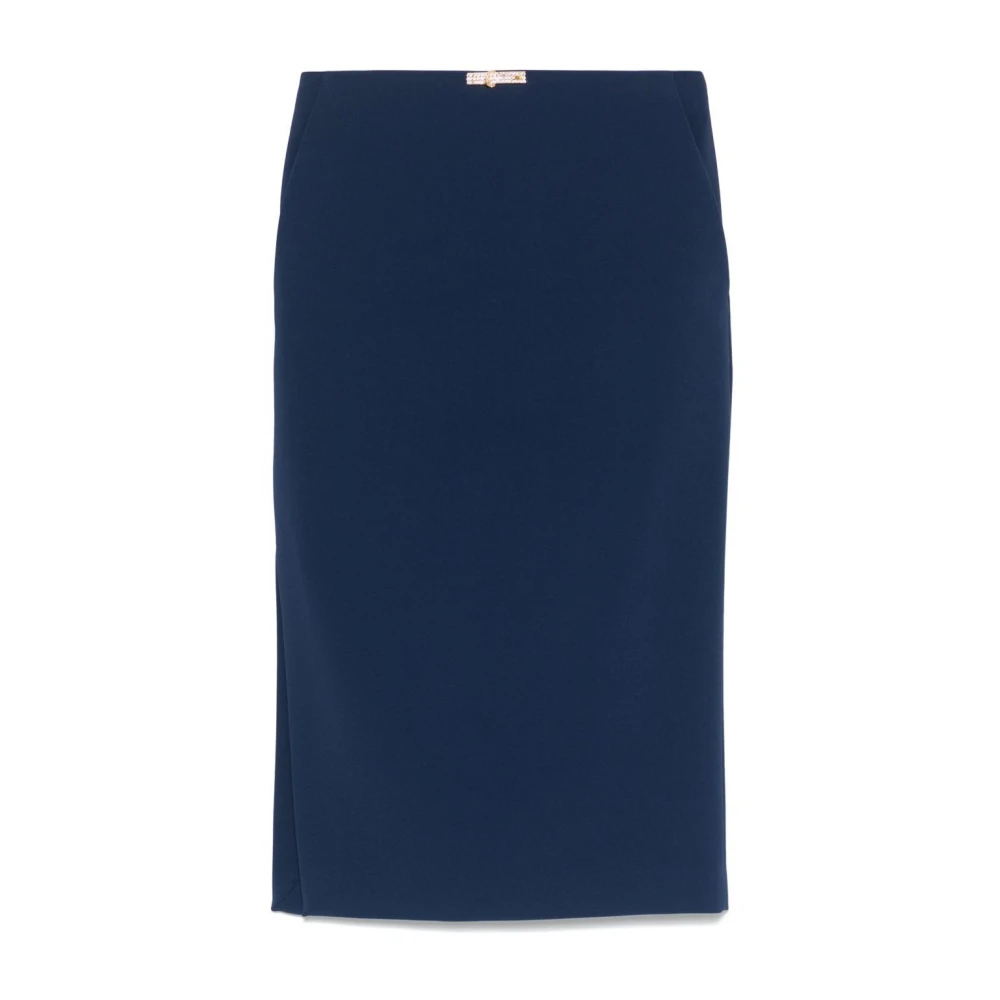 Elisabetta Franchi Blauwe Stijlvolle Rokken Blue Dames
