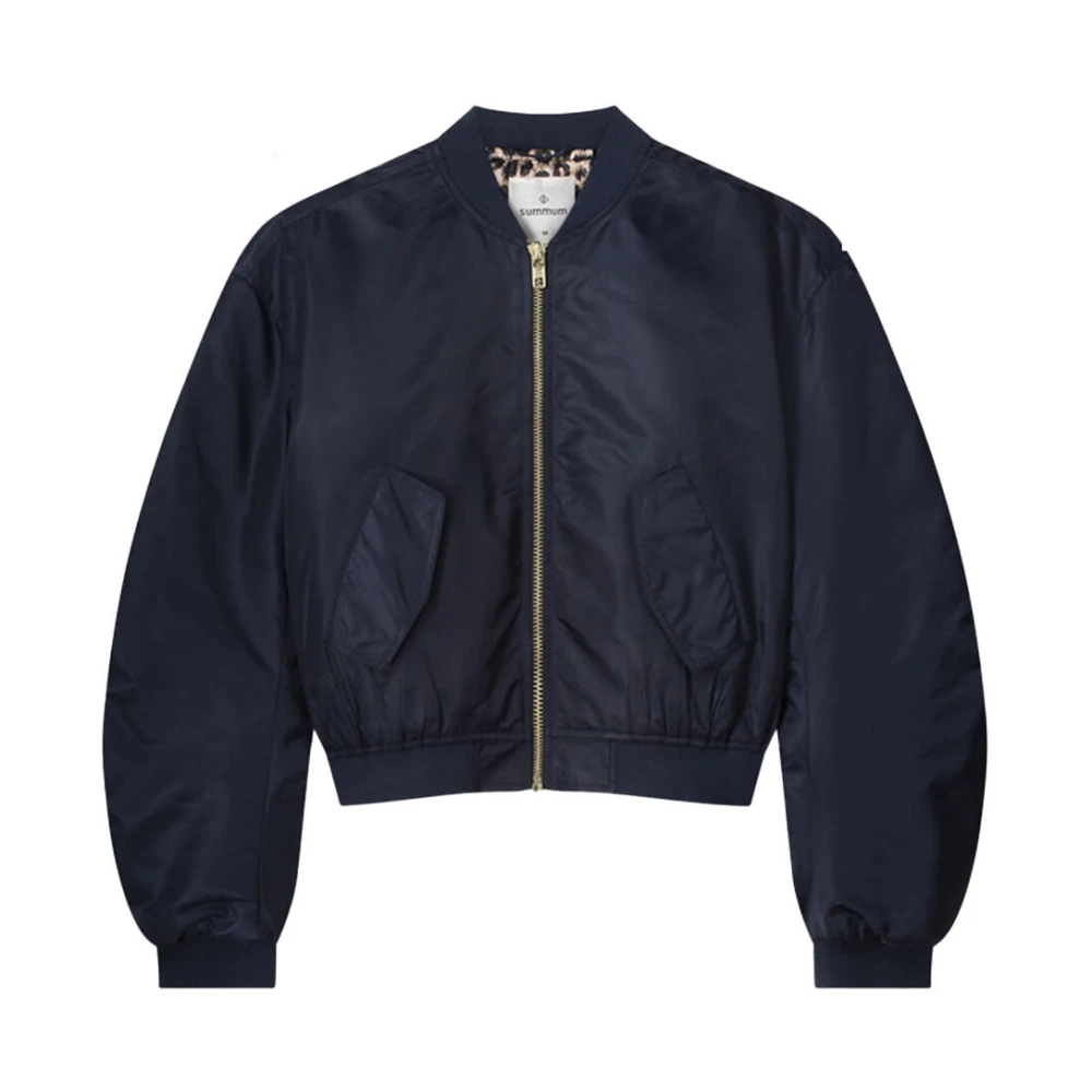 Summum Woman Bomberjack in stijlvol ontwerp Blue Dames