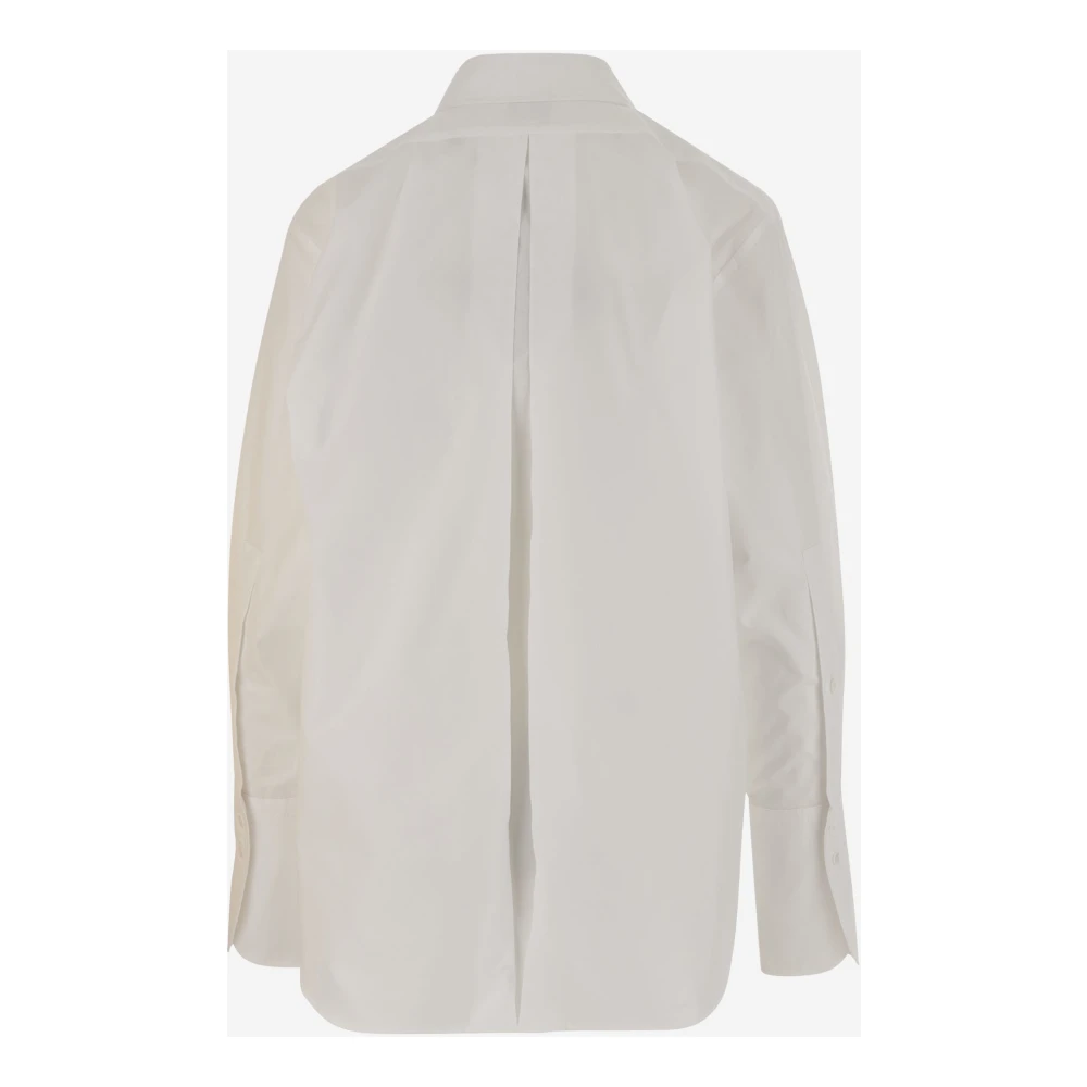 Patou Maxi Zak Katoenen Overhemd White Dames