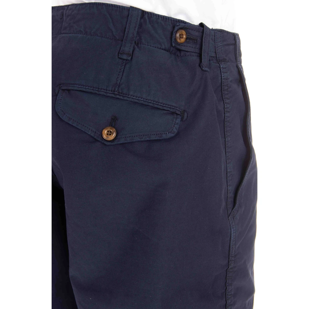 Myths Blauwe Katoenen Bermuda Shorts Blue Heren