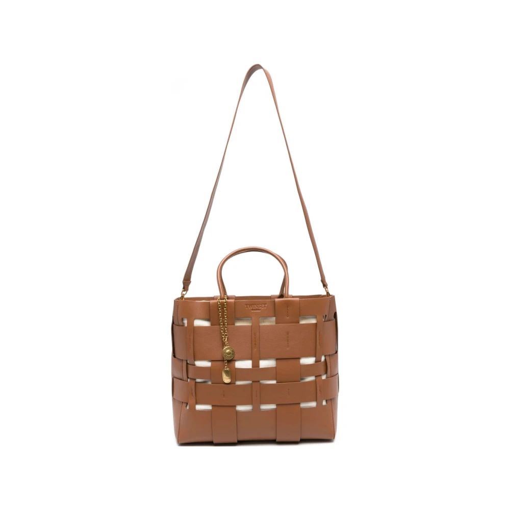Twinset Women's Brown Shopping Bags, One Size, Tote Bag