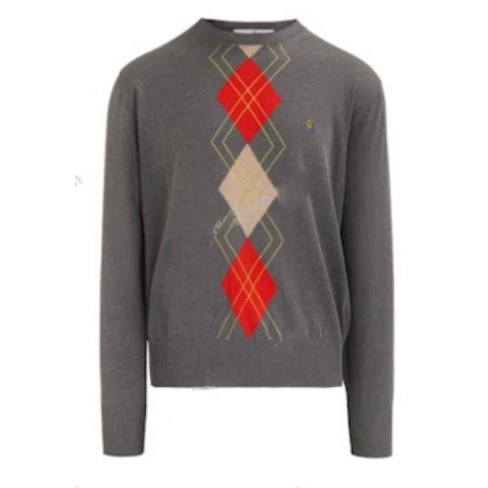 Vivienne Westwood Stijlvolle Donkergrijze Trui Gray Heren