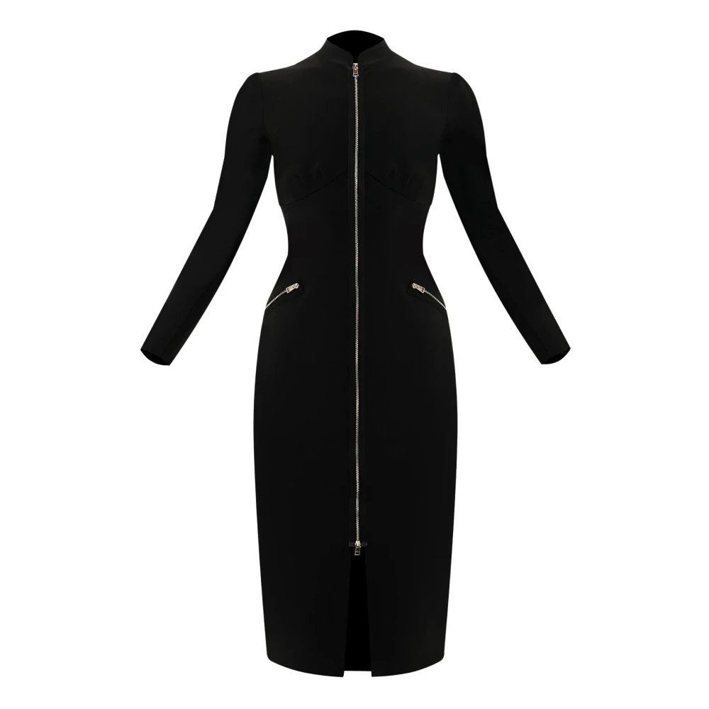 Chiara Boni Stretch Jersey Jurk Black Dames