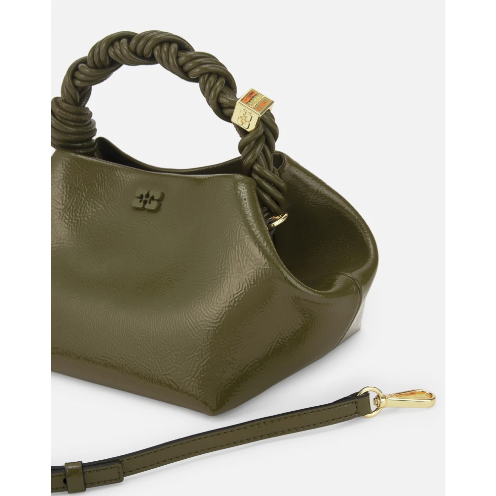 Ganni Groene Logo Mini Tas Green Dames