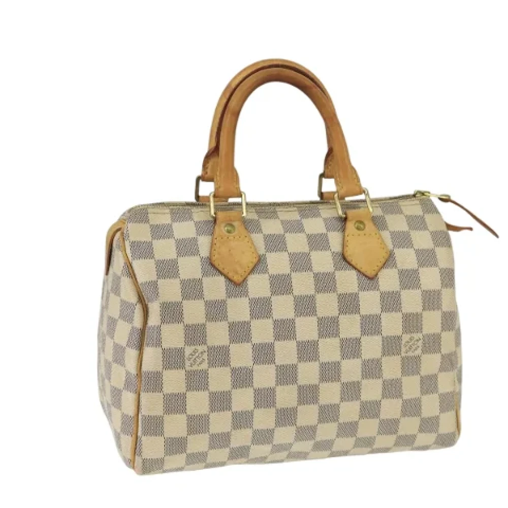 Louis Vuitton Vintage Pre-owned Canvas handbags White Dames