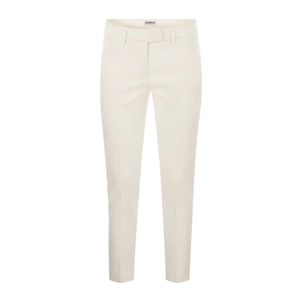 Dondup Perfect Slim Fit Stretchbroek White Dames