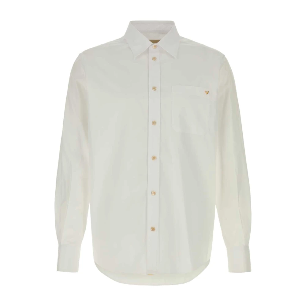 Valentino Garavani Chemise Oxford En Coton Avec Vgold Homme Chemises Blanc M