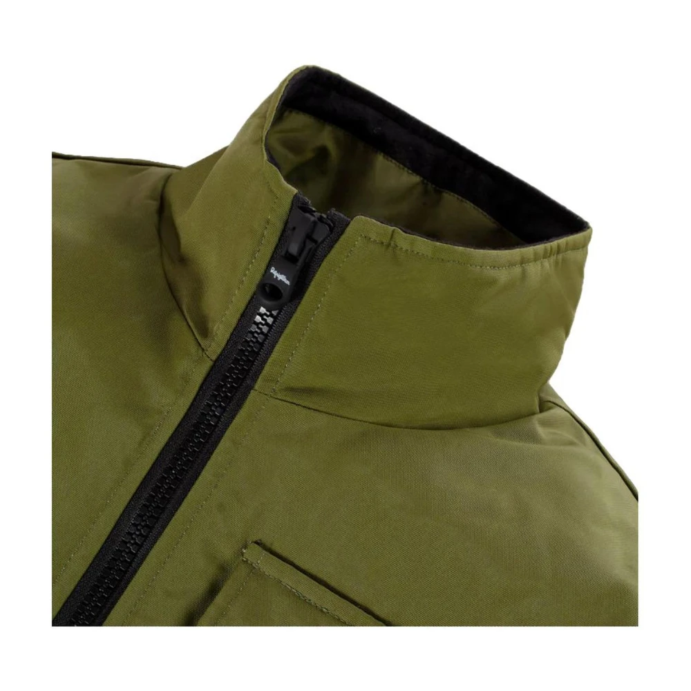 RefrigiWear Groene Winddichte Bomberjack Winterstijl Green Heren