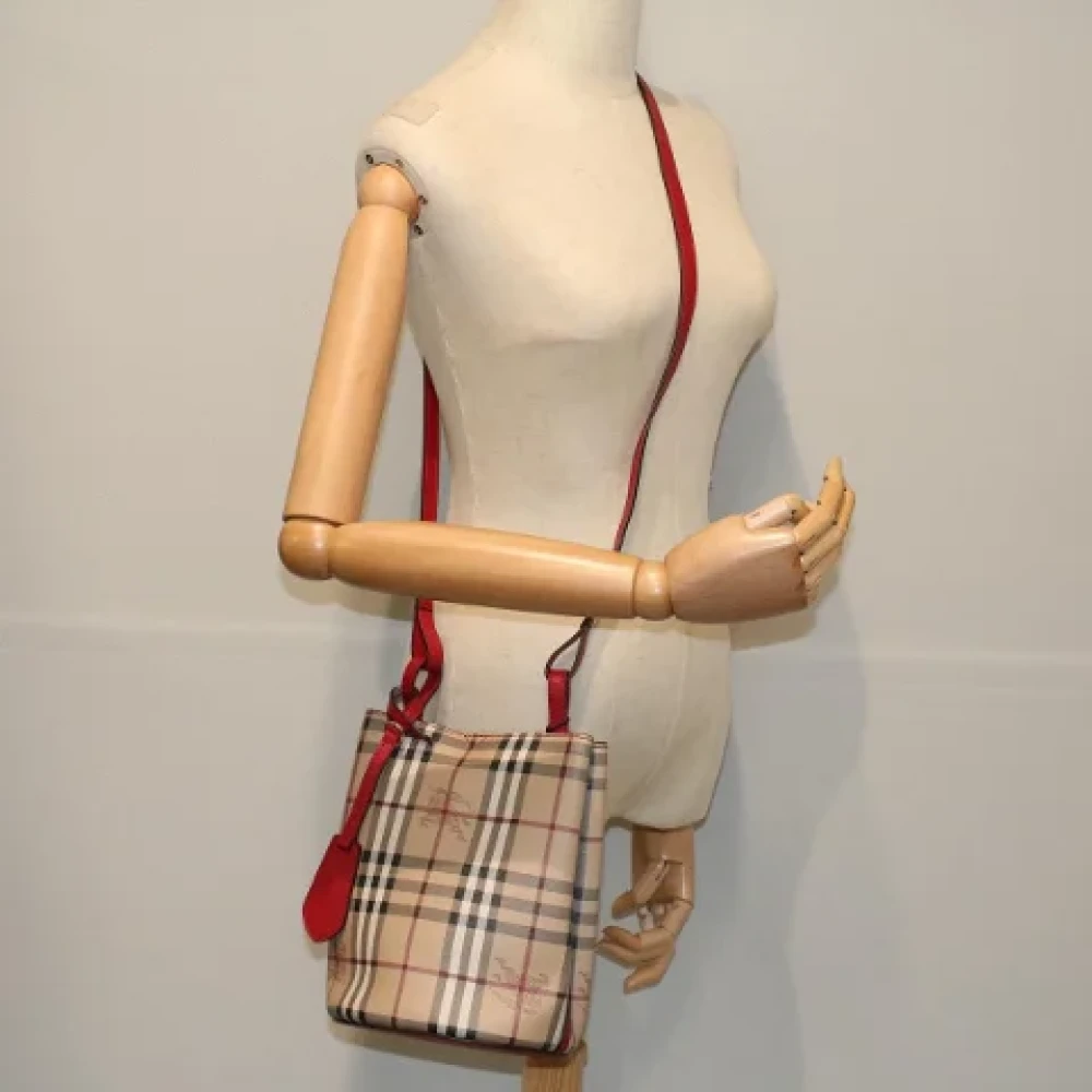 Burberry Vintage Pre-owned Fabric crossbody-bags Beige Dames