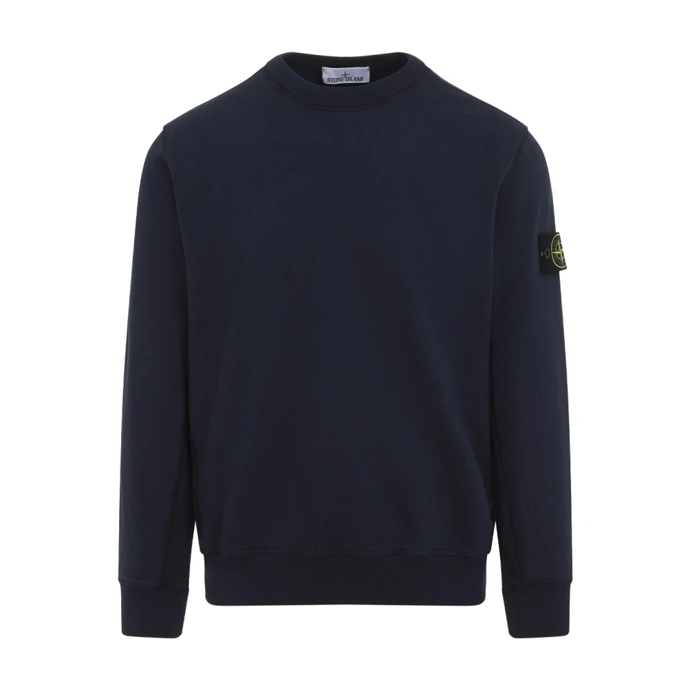Stone Island Prussian Blue Sweatshirt met Compass Applicatie Blue Heren