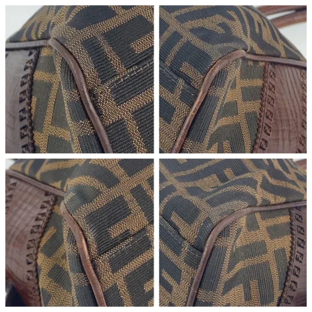 Fendi Vintage Pre-owned Canvas fendi-bags Brown Dames
