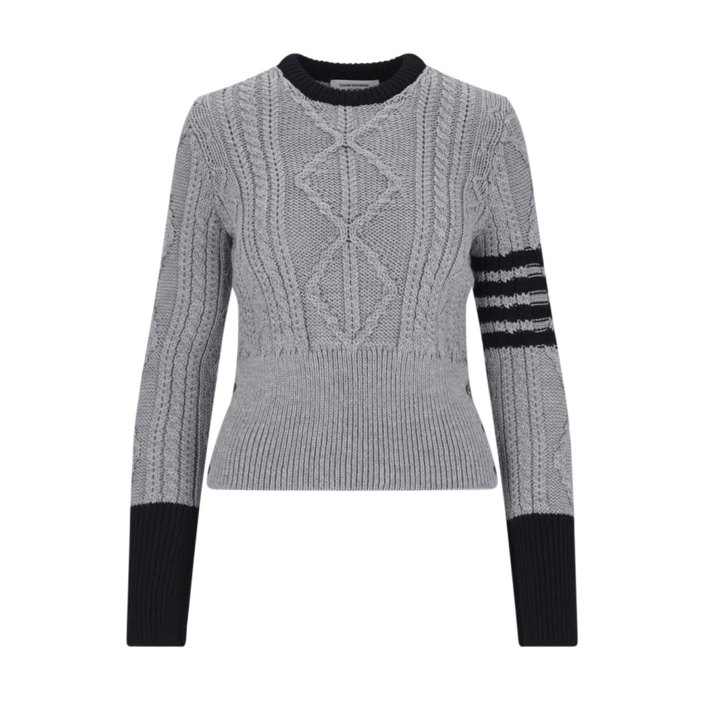 Thom Browne Grijze Sweaters voor Mannen Gray Dames