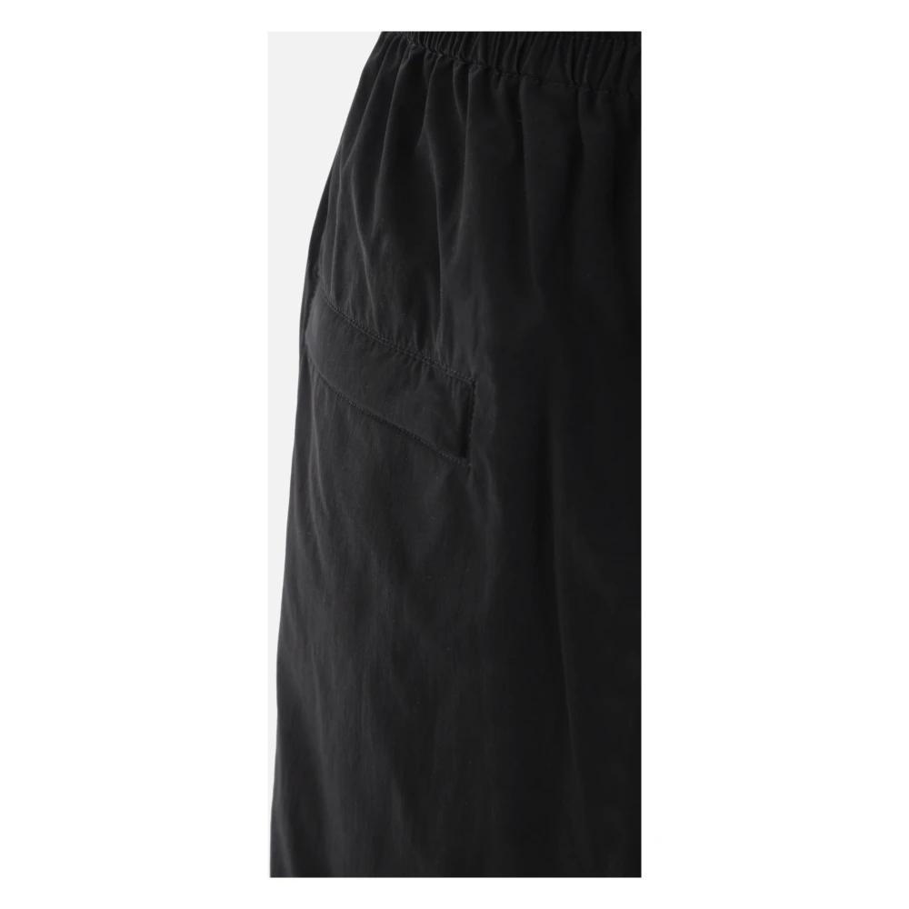 alexander wang Zwarte Jogging Shorts met Puff Logo Print Black Dames