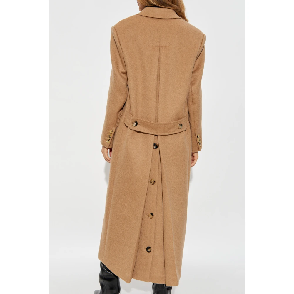 Max Mara Wollen jas Fungo Beige Dames