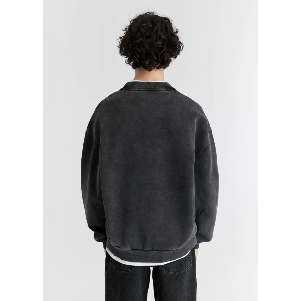 Axel Arigato State Gewassen Sweatshirt Black Heren