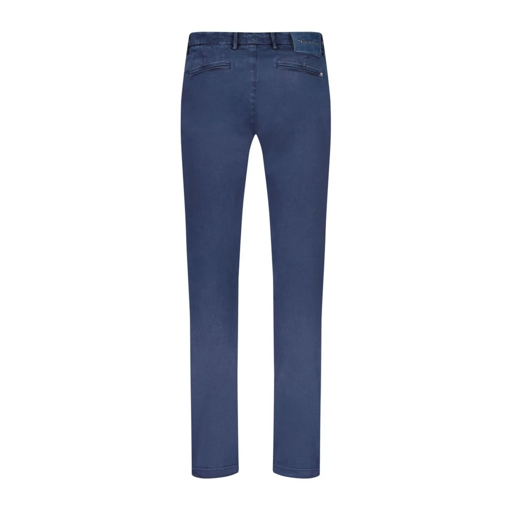 Tramarossa Blauwe Katoenen Chino Broek met Zakken Blue Heren