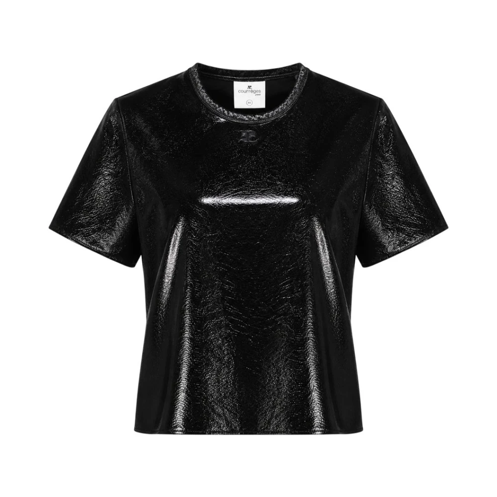 Courrèges Donna Nero - T-Shirt Ss - Tops - Xs