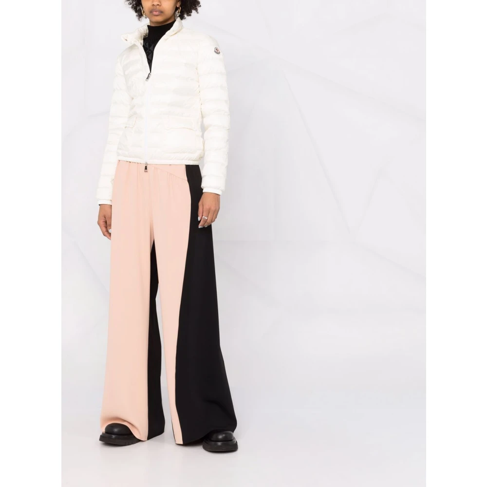 Moncler Gewatteerde donsjas wit Beige Dames